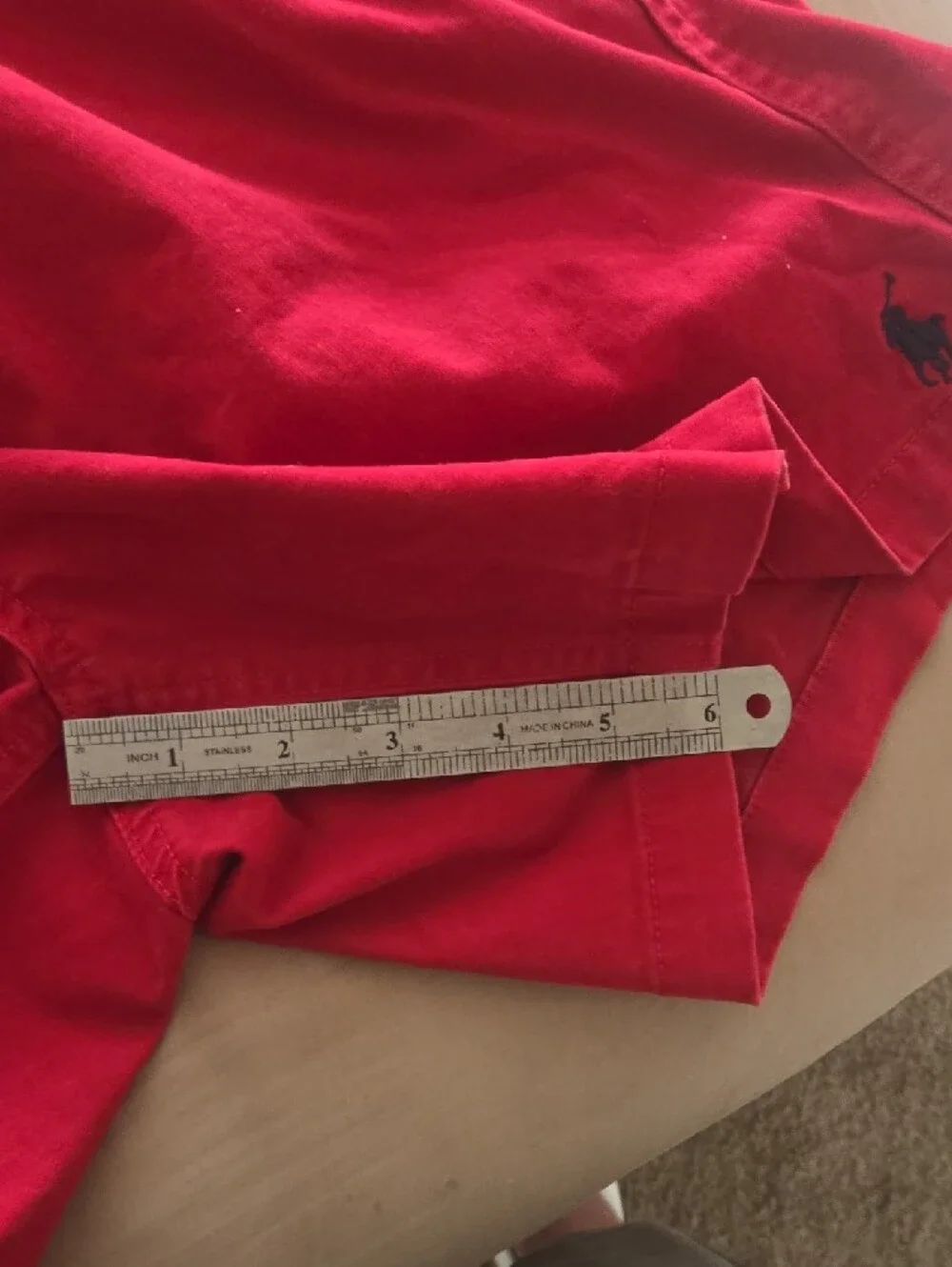 Polo by Ralph Lauren Red Men’s Flat Front Shorts